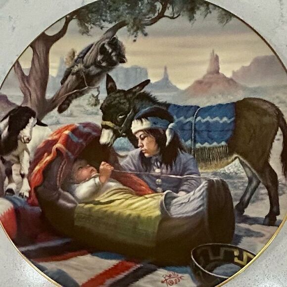 Vague Shadows Ltd "Papoose" Collector Plate 1983 Perillo Limited Collection - Picture 5 of 8